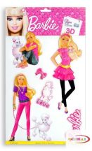 3D Falmatrica - Barbie  kutyasétáltató