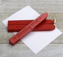 Pecsétviasz - Sealing Wax, Önégető kanóccal - Vörös
