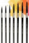   Hegyes kerek ecset akvarellhez, Mondrian 3000 - Kevert szőrű: Mókuszőr és Black Taklon szálak vegyesen - 0-ás méret