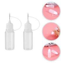 Tűhegyű, csőrős, átlátszó műanyag tubus - 30ml