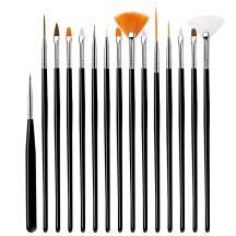Ecsetkészlet - MEEDEN 15 Pcs Micro Detail Paint Brush Set