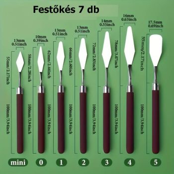 Művész festőkés készlet - 7 db-os szett