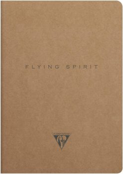Clairefontaine Flying Spirit fekete vázlatfüzet,  ragasztott, 90 gr 120 oldal, 19x25 cm