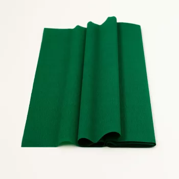 Krepp-papír 75% kreppelés 40 g/m2 Mohazöld 0,5 x 2,50 cm