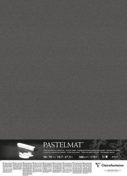 Pasztellpapír Pastelmat 50x70cm 360g - Antracit