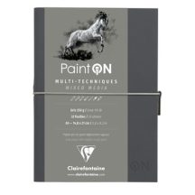 PaintON tömb, varrott, szürke papír, vegyes technikákhoz 250 g/m2 32 ív 14,8 x 21 A5