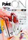 PaintON rajztömb 6 féle színű papírral, vegyes technikákhoz 250 g/m2 24 lap A4 PaintON rajztömb 6 féle színű papírral, vegyes technikákhoz 250 g/m2 24 lap A4