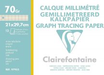 Clairefontaine - miliméter pausz 70g/m2, 12 ív A4