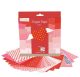 Origami papír - 60 lapos, piros mintás hajtogató készlet 20x20 cm - LOVE