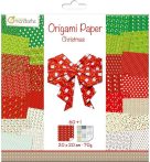   Origami papír - 60 lapos, karácsony mintás hajtogató készlet 20x20 cm - Karácsony