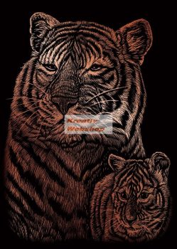 Kreatív hobby - Réz - Tigrisek