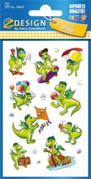 Matrica, papír,  3 ív, 76x120 mm,  AVERY ZWECKF...