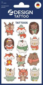 Matrica, tetoválás, 1 ív, 76x120 mm, AVERY ZWEC...