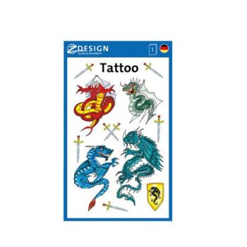 Matrica, tetoválás, 1 ív, 76x120 mm, AVERY ZWEC...