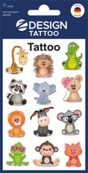 Matrica, tetoválás, 1 ív, 76x120 mm, AVERY ZWEC...