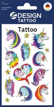 Matrica, tetoválás, 1 ív, 76x120 mm, AVERY ZWEC...