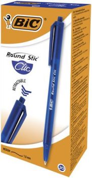 Golyóstoll, 0,32 mm, nyomógombos, BIC "Round St...