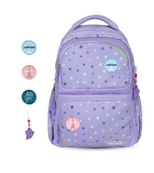 Iskolatáska, cipzáras, BELMIL "Maxi Pack Purple...