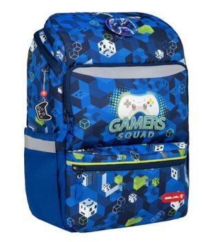Iskolatáska, cipzáras, BELMIL "Zippy Gamer Squa...