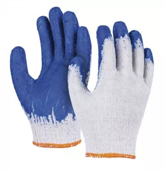 Védőkesztyű, textil, DONAU "Safety", 10/XL, kék
