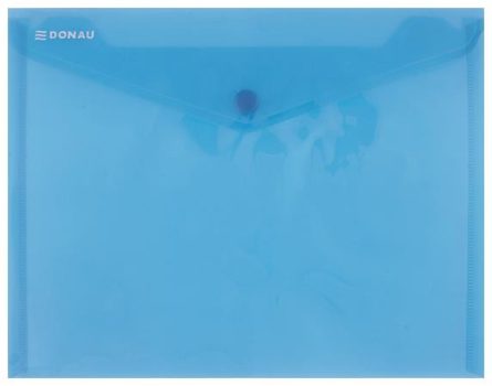 Irattartó tasak, A5, PP, patentos, DONAU, kék