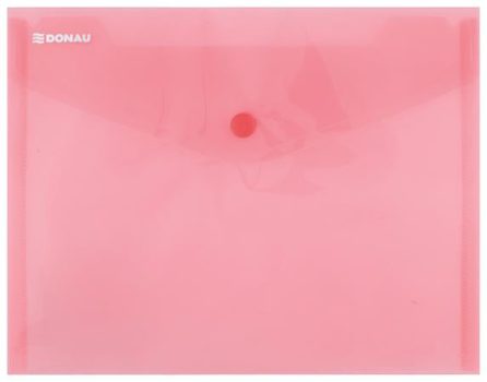 Irattartó tasak, A5, PP, patentos, DONAU, piros