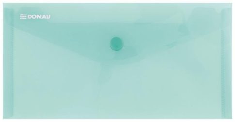 Irattartó tasak, DL, PP, patentos, DONAU, zöld