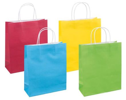 Ajándéktáska, sodrottfüles, 25x30x10 cm, DONAU...