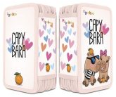 Tolltartó, töltött, 3 emeletes, cipzáras, "Gimb...