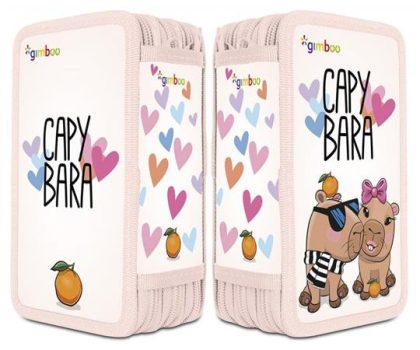 Tolltartó, töltött, 3 emeletes, cipzáras, "Gimb...