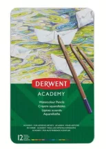 Akvarell ceruza készlet, fém doboz, DERWENT "Ac...