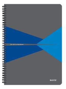 Spirálfüzet, A4, kockás, 90 lap, laminált karto...