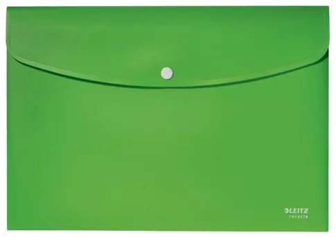 Irattartó tasak, A4, PP, patentos, LEITZ "Recyc...