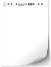 Flipchart papír, sima, 68x88 cm, 2x20 lap