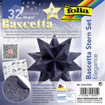 Bascetta csillag készlet, 14,5x14,5 cm, 90 g, 3... Bascetta csillag készlet, 14,5x14,5 cm, 90 g, 3...
