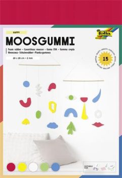 Moosgumi, 20x29 cm, 15 lap, FOLIA "Happy", 5 kü...