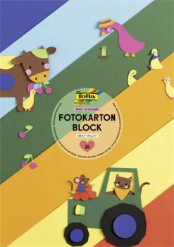 Dekorkarton, 2 oldalas, A3, 300 g, 10 lap, FOLI...