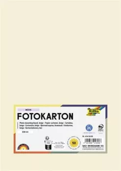 Dekorkarton, 2 oldalas, A4, 300 g, 50 lap, FOLI...
