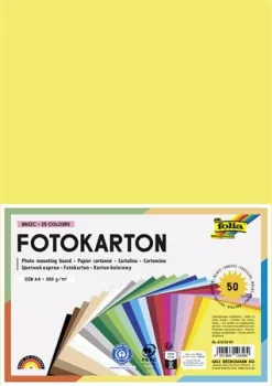 Dekorkarton, 2 oldalas, A4, 300 g, 25x2 lap, FO...
