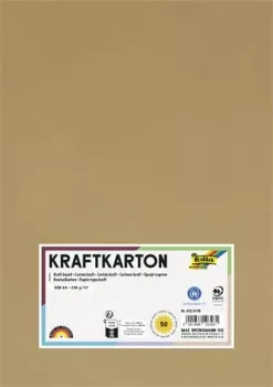 Kraft papír, A4, 230 g, 50 lap, FOLIA Kraft papír, A4, 230 g, 50 lap, FOLIA