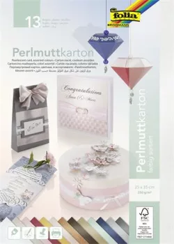 Dekorkarton, 2 oldalas, 25x35 cm, 13 lap, 250 g...