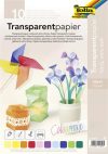 Transzparens papír, A4, 115 g, 10 lap, FOLIA, v...