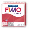 Gyurma, 57 g, égethető, FIMO "Soft", meggy piros Gyurma, 57 g, égethető, FIMO "Soft", meggy piros