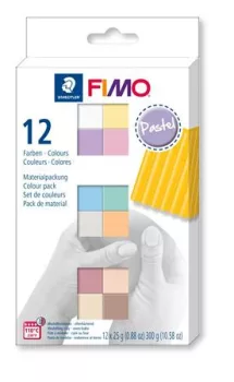 Gyurma, készlet, 12x25 g, égethető, FIMO "Soft...
