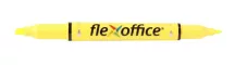 Szövegkiemelő, 1,0/4,0 mm, kétvégű, FLEXOFFICE...