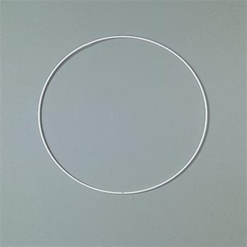 Fém karika, fehér, EFCO, 18 cm