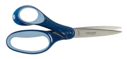 Olló, iskolai, 18 cm, balkezes, FISKARS, csillá...