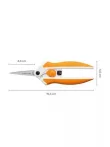 Varróolló, 15 cm, FISKARS "EasyAction™", naranc...