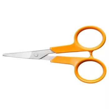 Olló, körömvágó, 10 cm, hajlított, FISKARS "Cla...