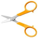 Olló, körömvágó, 10 cm, egyenes, FISKARS "Class...